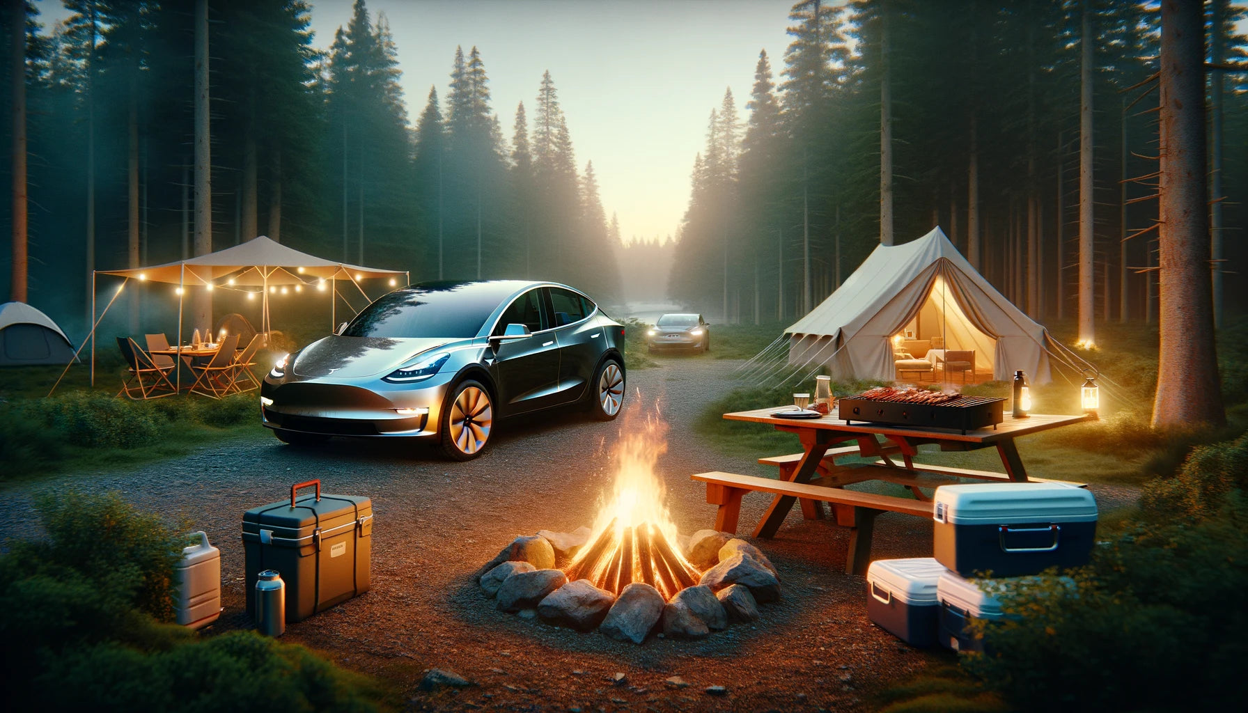 Elevating Your Winter Tesla Camping Adventures